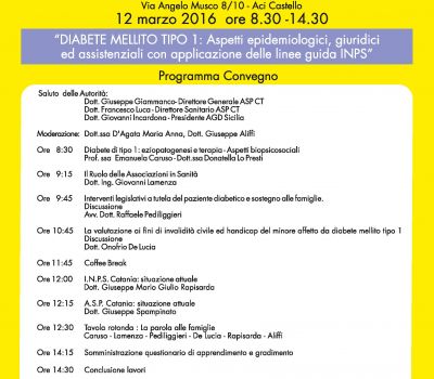 DIABETE MELLITO TIPO 1: Aspetti epidemiologici, giuridici ed assistenziali con applicazione delle linee guida INPS